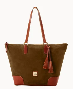 Suede Career Tote