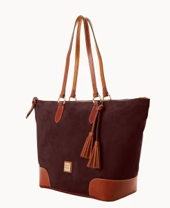 Suede Career Tote