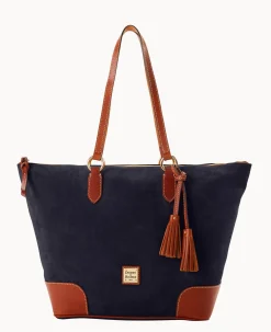 Suede Career Tote