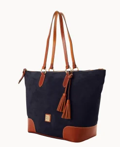 Suede Career Tote