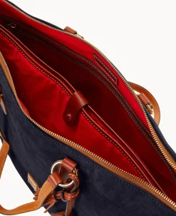 Suede Career Tote
