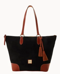 Suede Career Tote