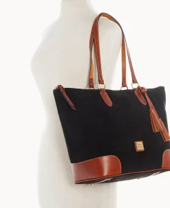 Suede Career Tote