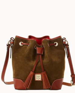 Suede Crossbody Drawstring