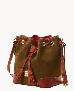 Suede Crossbody Drawstring