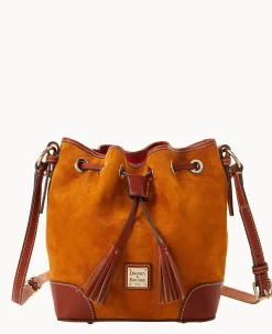 Suede Crossbody Drawstring