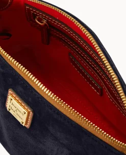 Suede Penny Crossbody