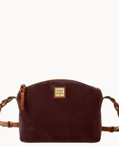 Suede Penny Crossbody
