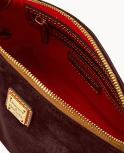 Suede Penny Crossbody