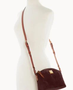 Suede Penny Crossbody