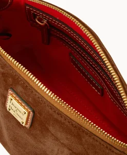 Suede Penny Crossbody