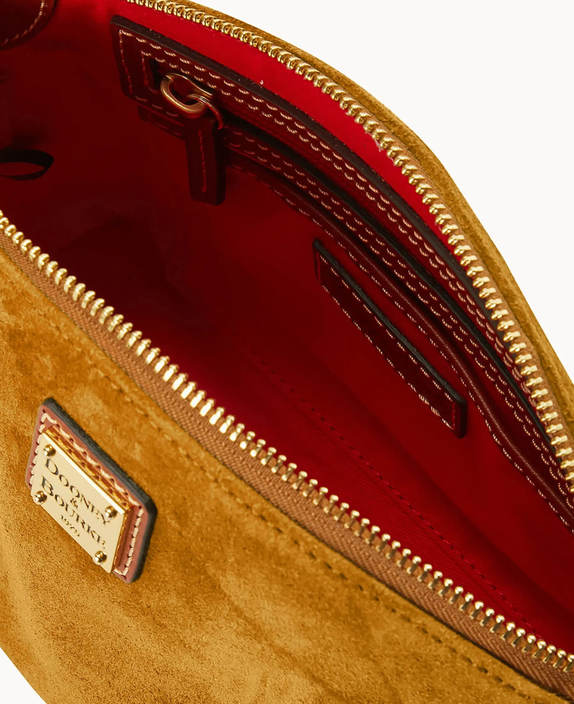 Suede Penny Crossbody
