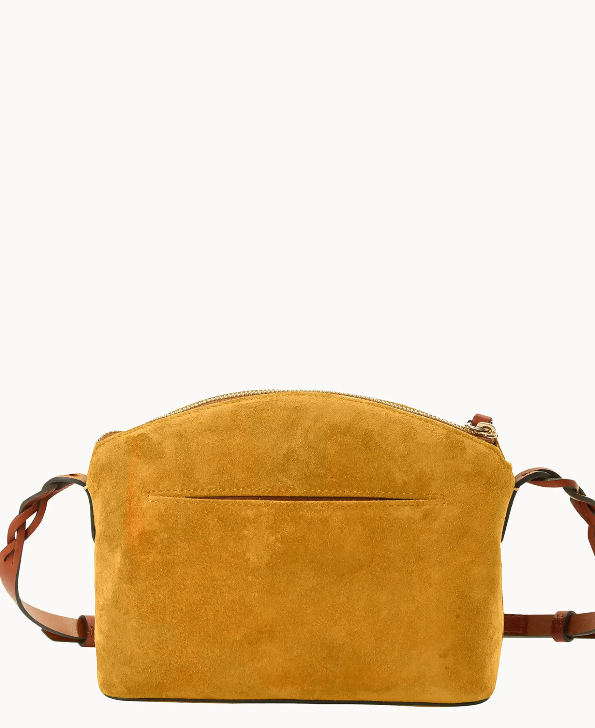 Suede Penny Crossbody