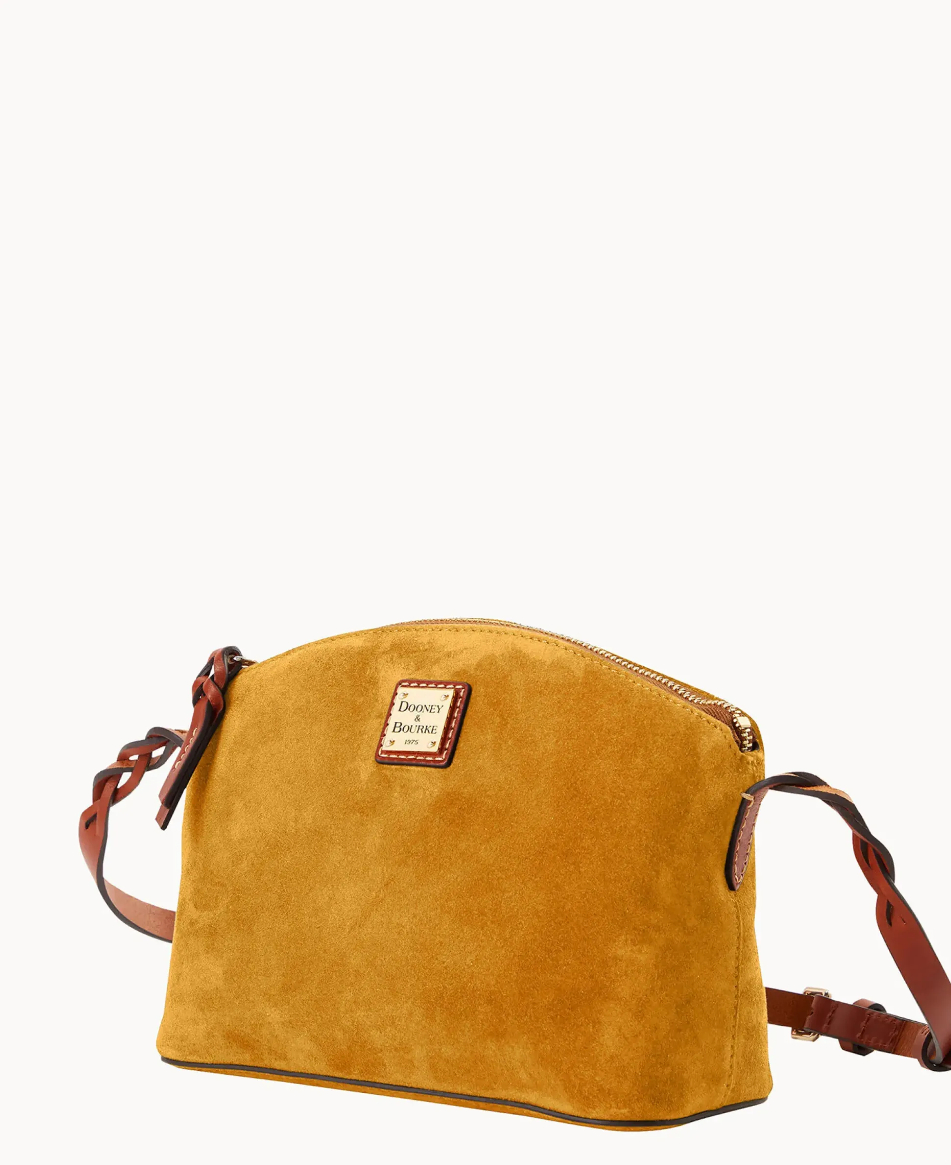 Suede Penny Crossbody