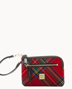 Tartan Zip Around Wristlet