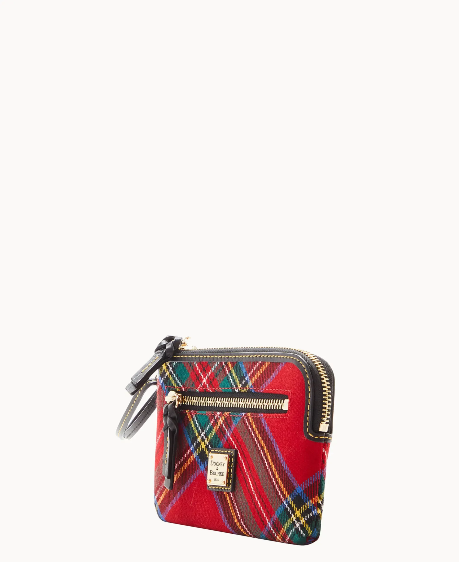 Tartan Zip Around Wristlet