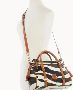Zebra Leather Satchel