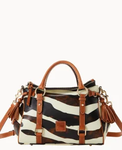 Zebra Leather Satchel