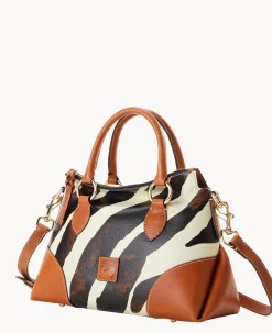 Zebra Leather Satchel 30