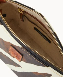 Zebra Leather Suki Crossbody