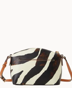 Zebra Leather Suki Crossbody