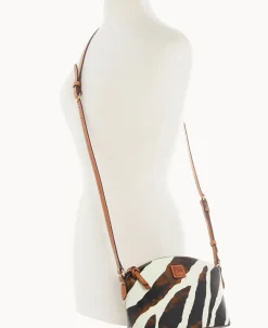 Zebra Leather Suki Crossbody
